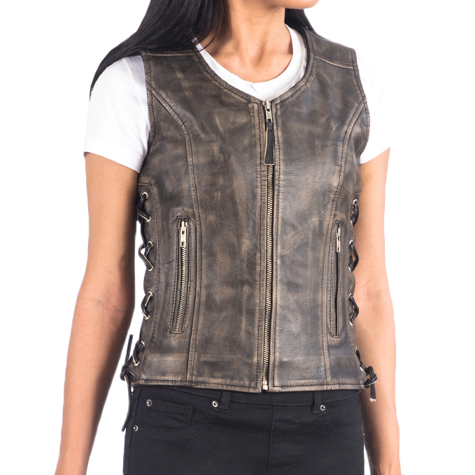 Motorbike Leather Vests