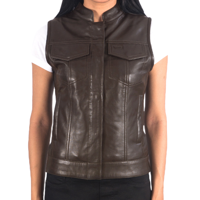 Motorbike Leather Vests