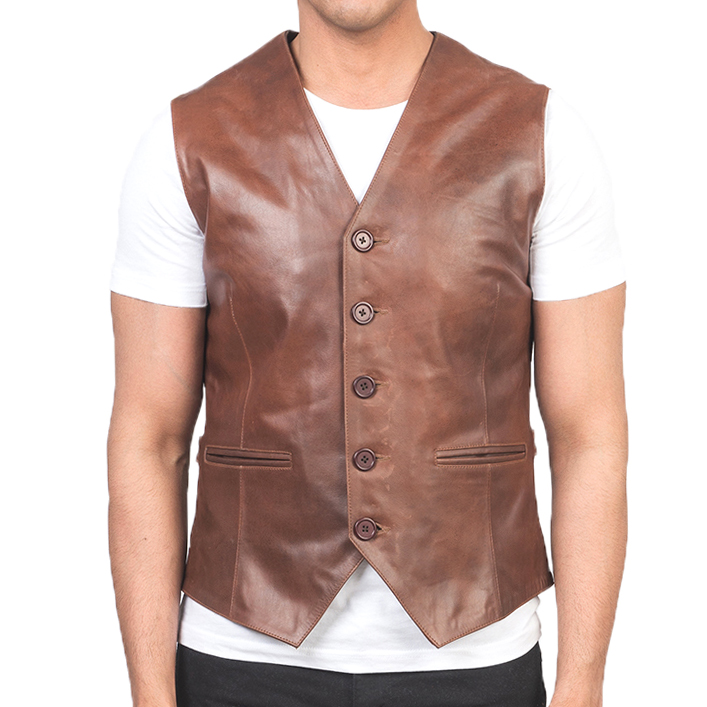 Motorbike Leather Vests