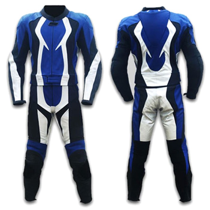 Men Motorbike Leather Racing Suits